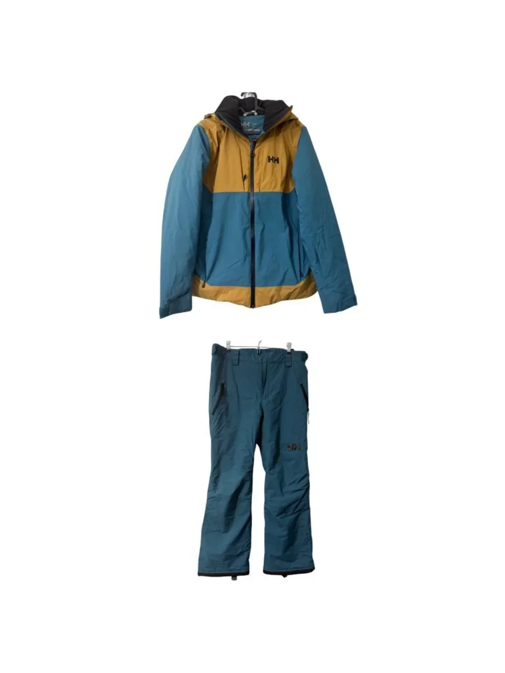 Helly Hansen Dark Teal Ski Snow Jacket Pant Set Youth Boys Size 164/14 & 176/16